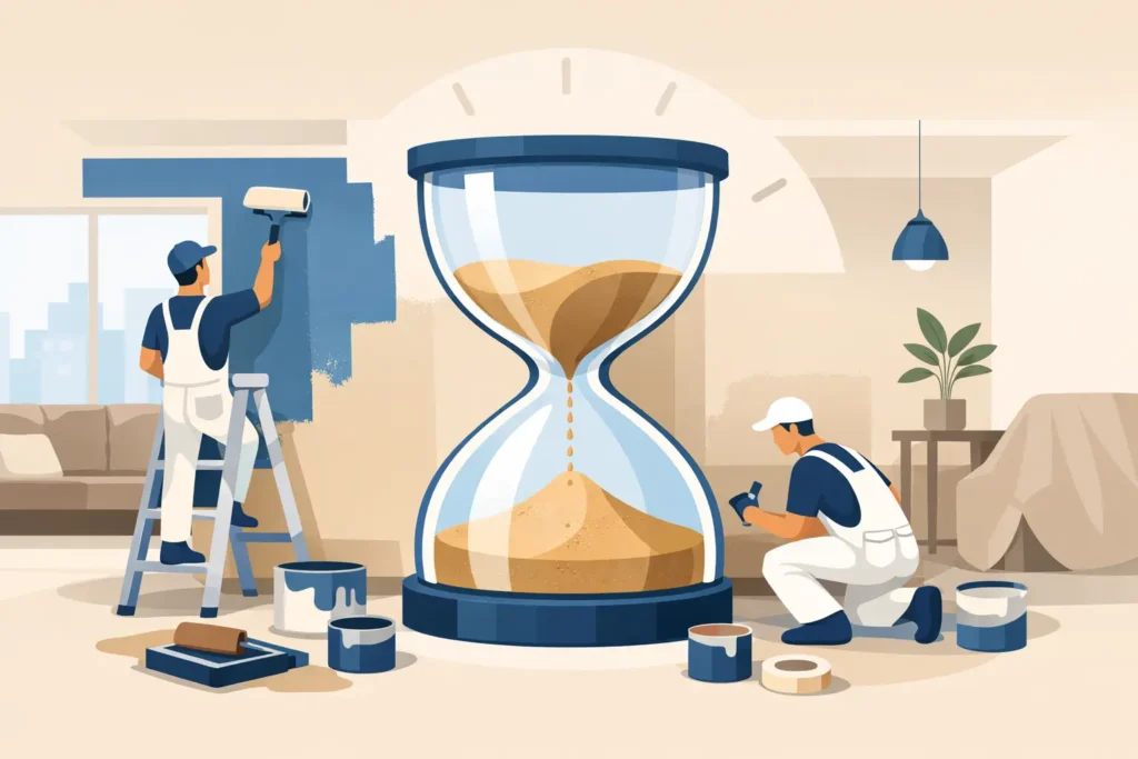 How Long to Paint a Flat?