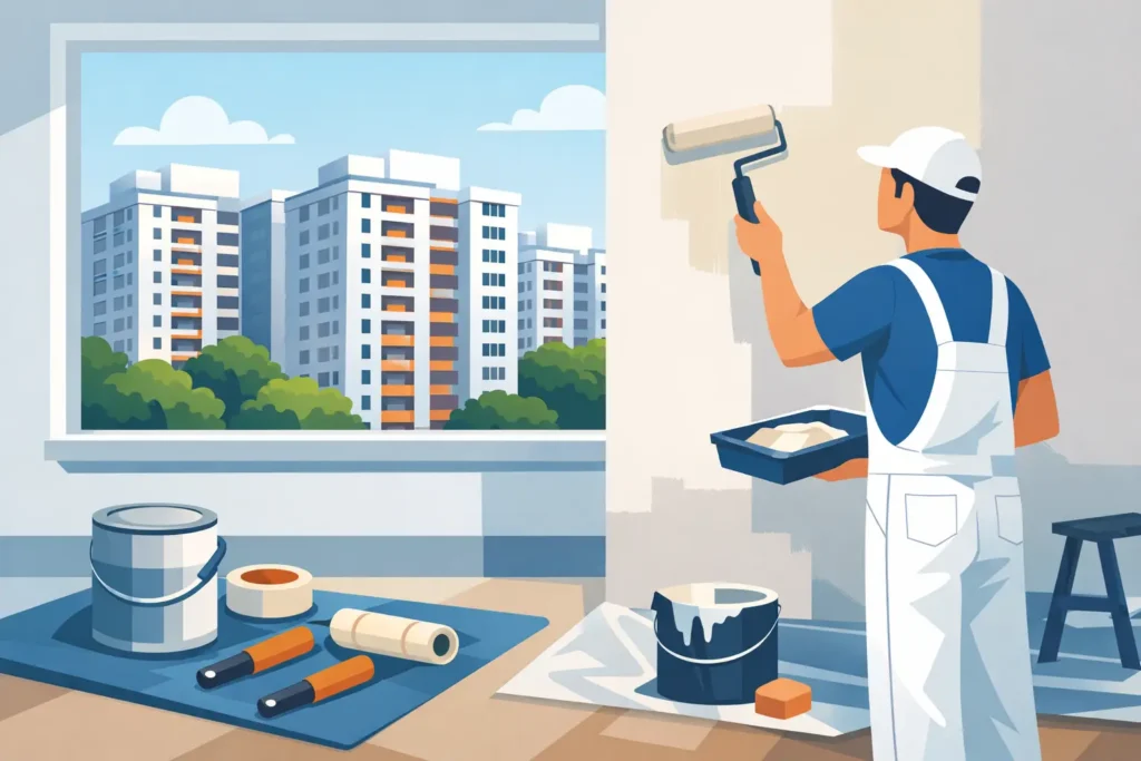 Next Day Painting Service for HDB Flats