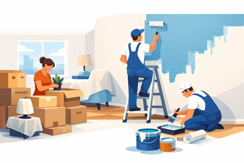 How to Repaint Occupied Apartment Fast