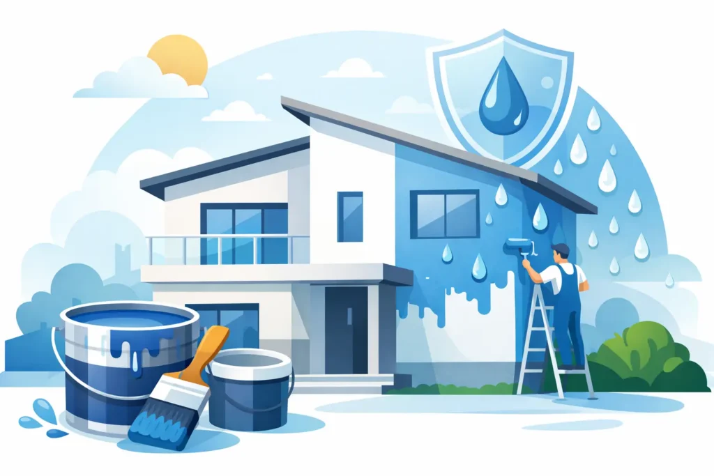 Waterproof Exterior Paint for Landed Homes