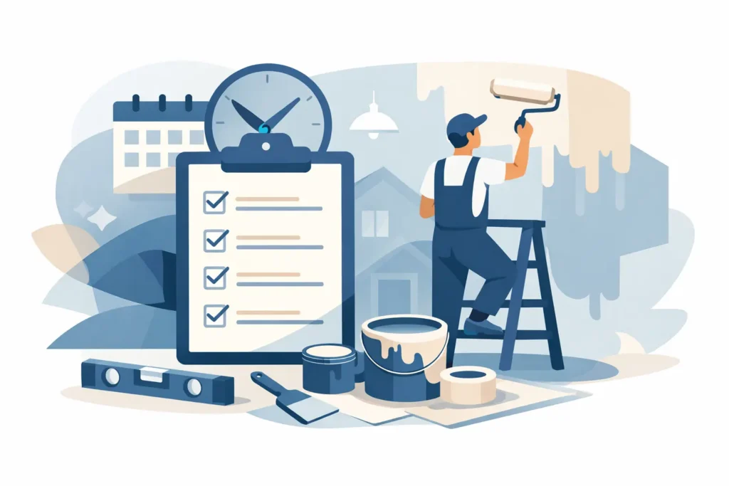 Repainting After Renovation Timeline Checklist