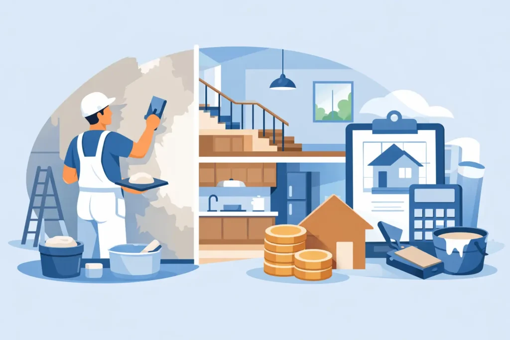 How Much Does It Cost to Plaster a Landed House Interior?