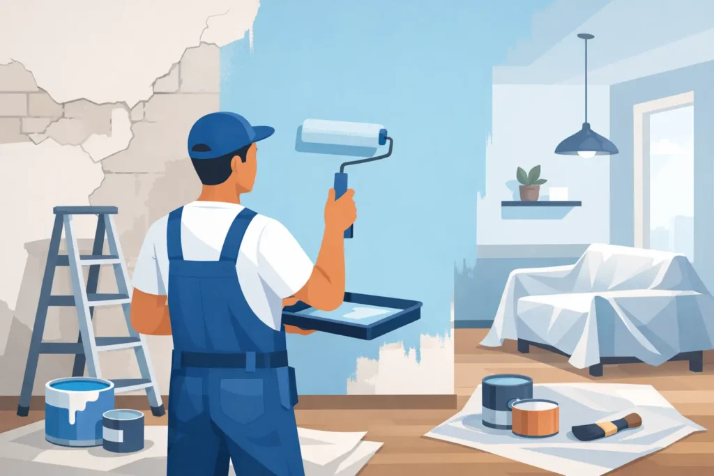 How to Repaint Walls After Renovation Properly