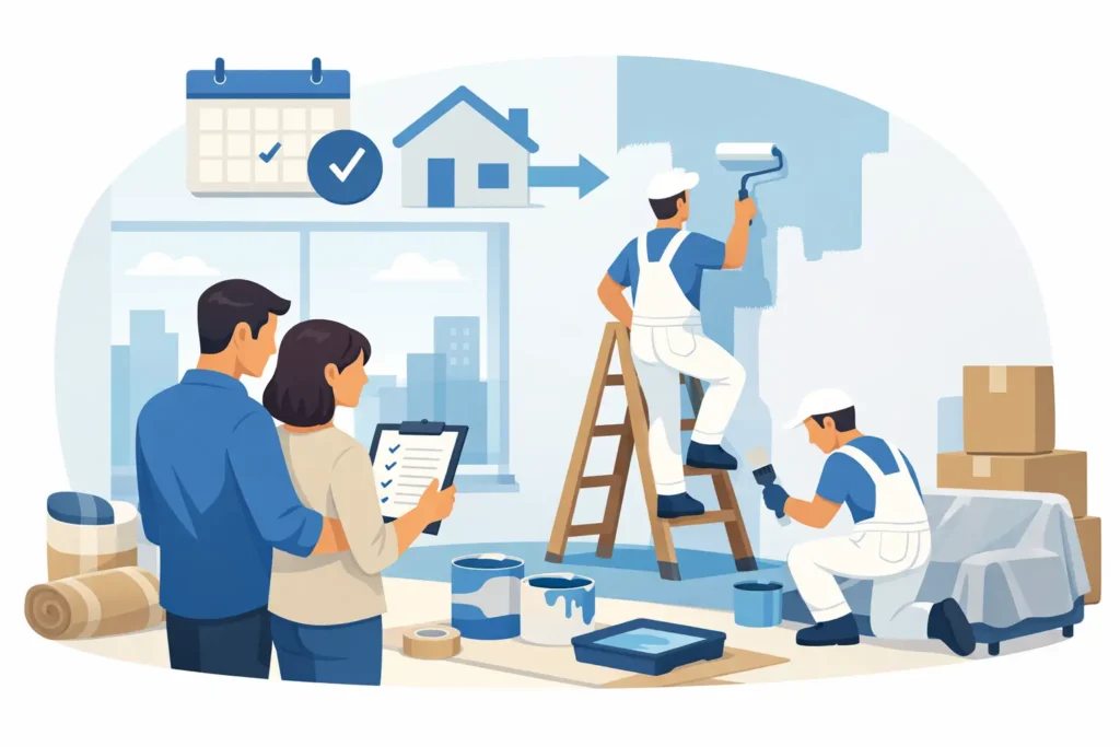 How to Schedule Repaint Before Move-In Day