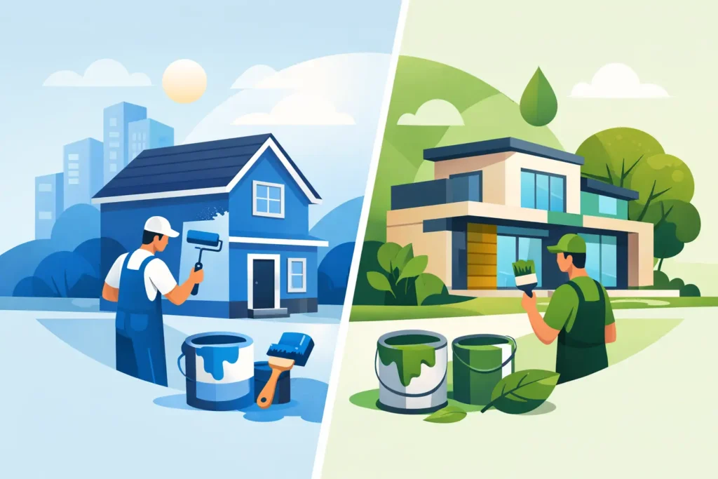 Comparing Nippon Paint vs Gush Paint for Homes