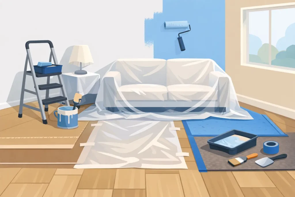 How to Protect Floors While Painting Any Room