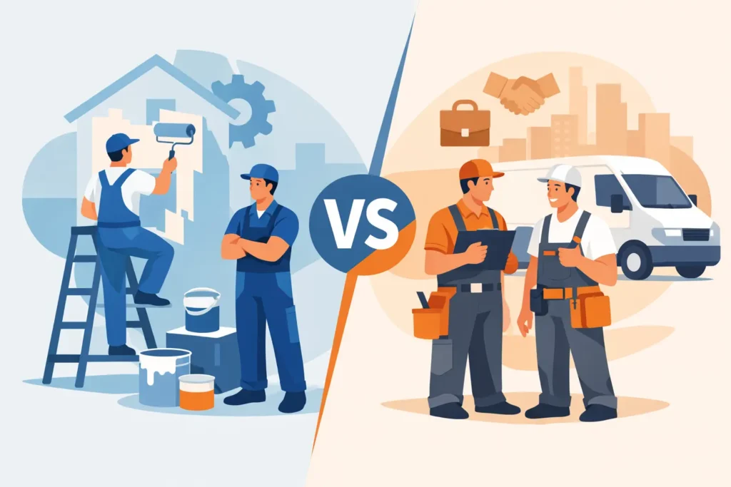 In House Painters vs Subcontractors: Which Fits?