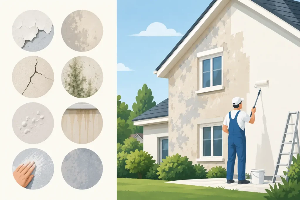 When Exterior Walls Need Repainting: 8 Signs